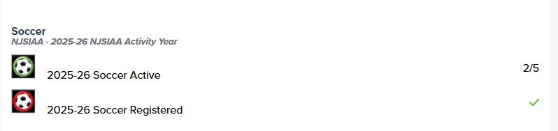 Click on 2025-26 Soccer Active